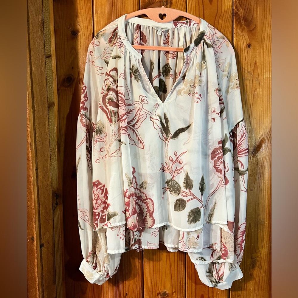 Lucky Brand Baby Doll Blouse Size XL